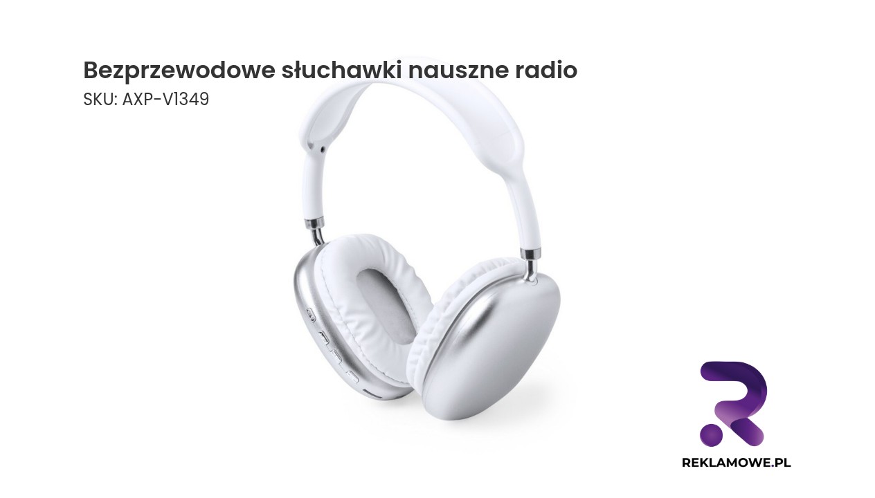 Bezprzewodowe słuchawki nauszne, radio Bezprzewodowe słuchawki nauszne z funkcją radia