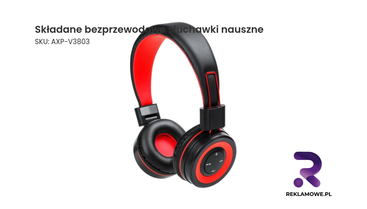 Składane bezprzewodowe słuchawki nauszne