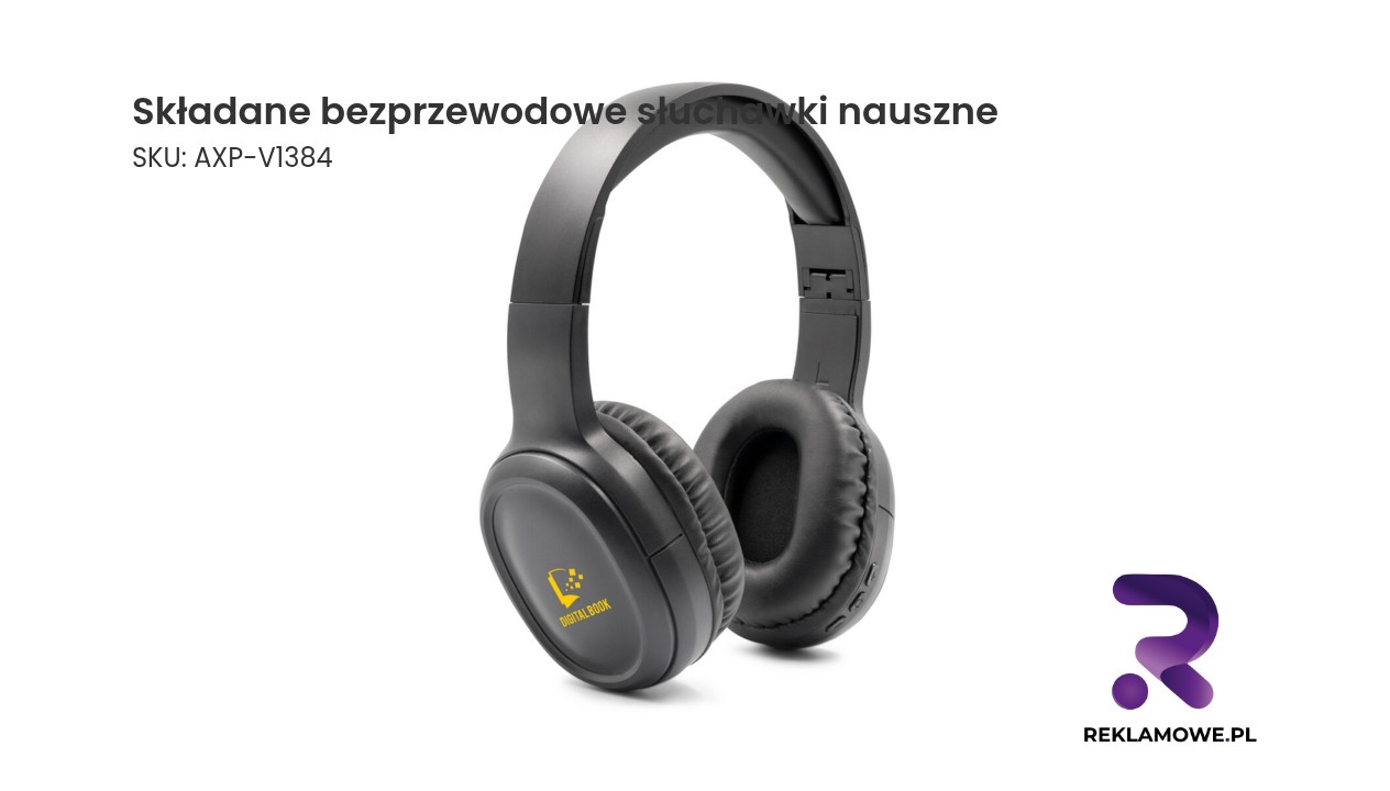 Składane bezprzewodowe słuchawki na uszy