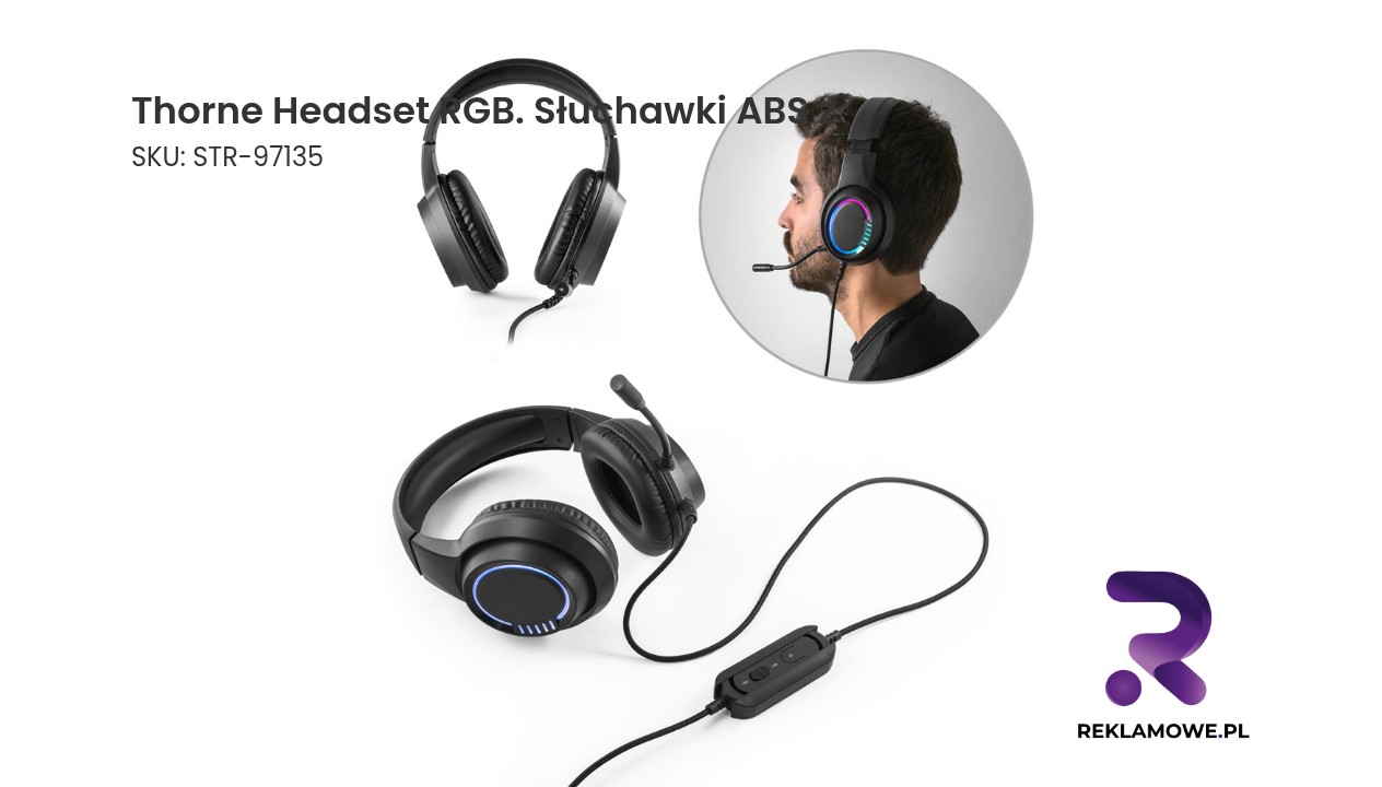 Słuchawki Thorne Headset RGB wykonane z ABS