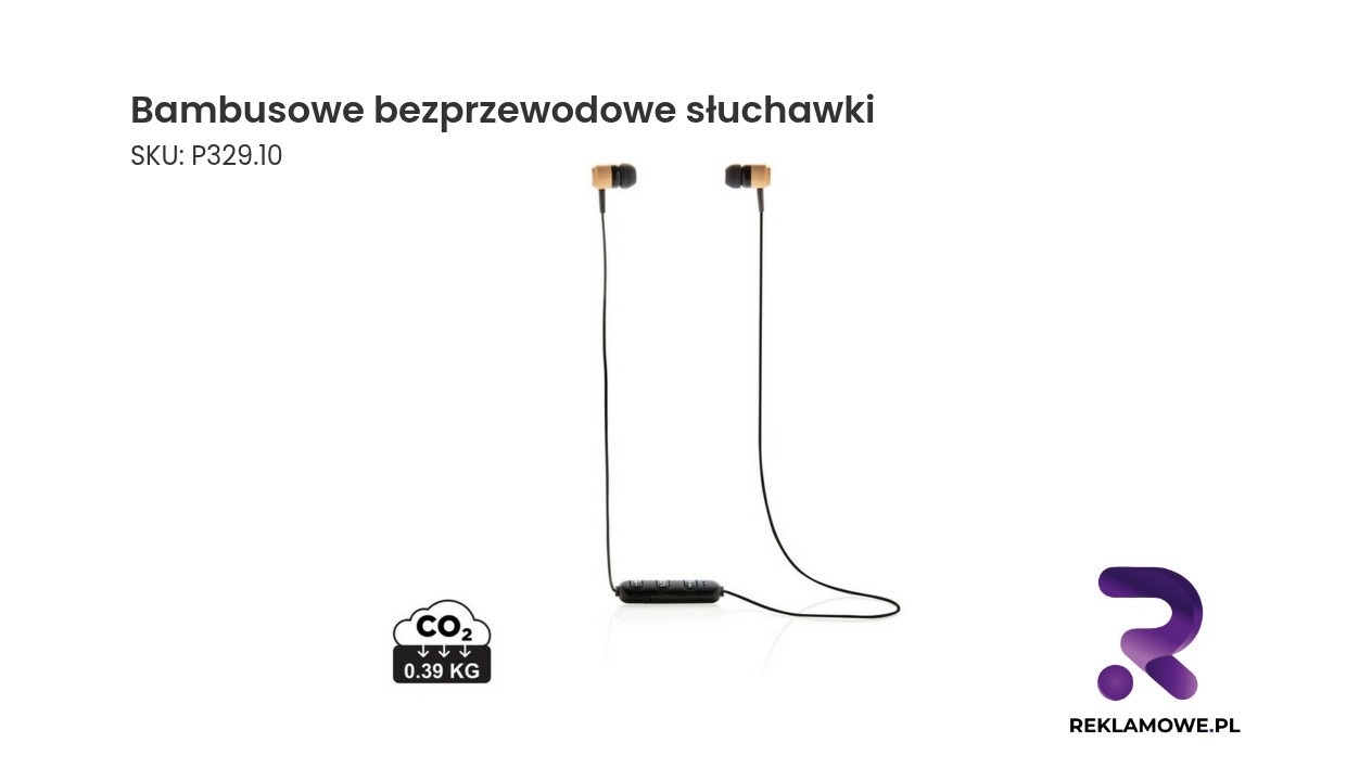 Bambusowe bezprzewodowe słuchawki