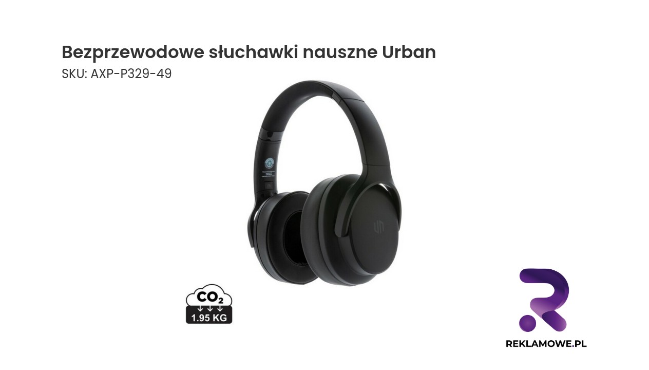 Bezprzewodowe słuchawki nauszne Urban – nowoczesne słuchawki bezprzewodowe nauszne