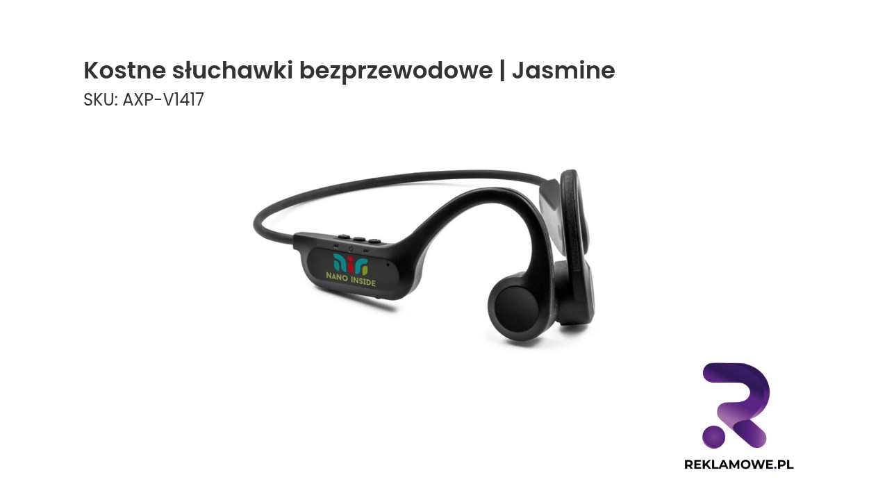 Kostne słuchawki bezprzewodowe Jasmine – nowoczesne słuchawki przewodnictwa kostnego