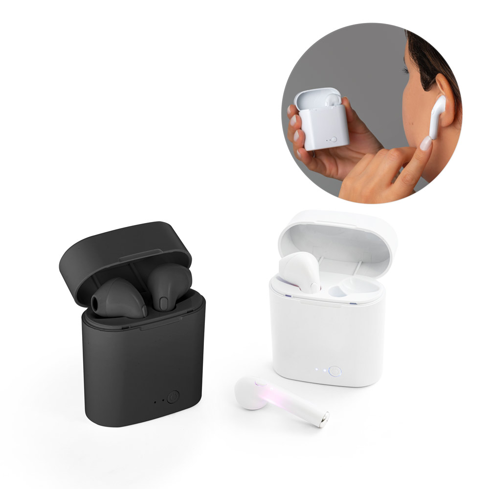 KLEBS. Bezprzewodowe słuchawki ABS True Wireless z mikrofonem 97085_set