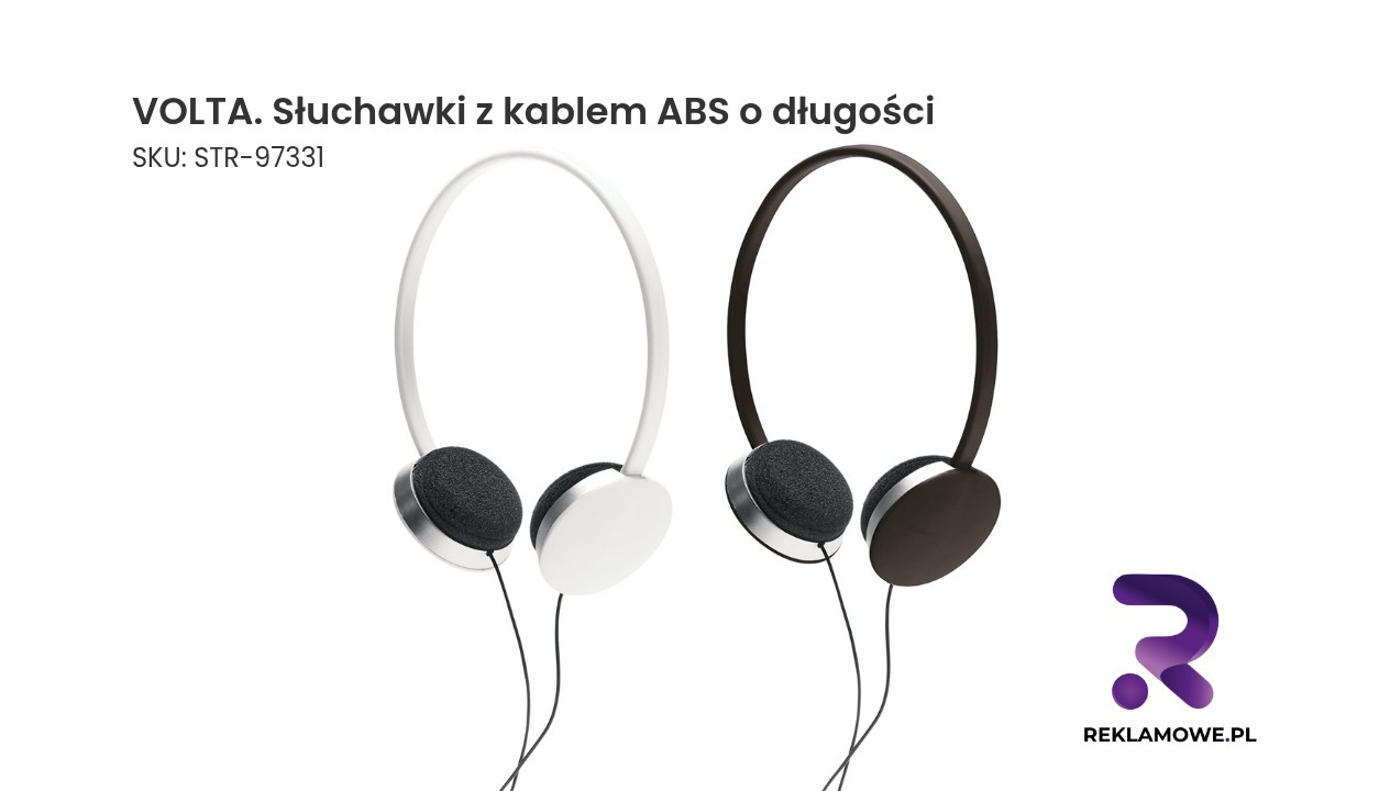 VOLTA słuchawki z kablem ABS o długości